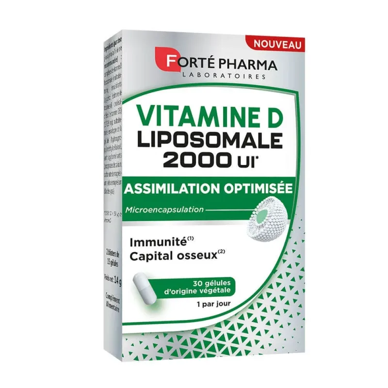 Forté Pharma Forté Royal Liposomal Vitamina D 2000IUI pentru imunitate și sănătatea oaselor 30 capsule — preț și oferte