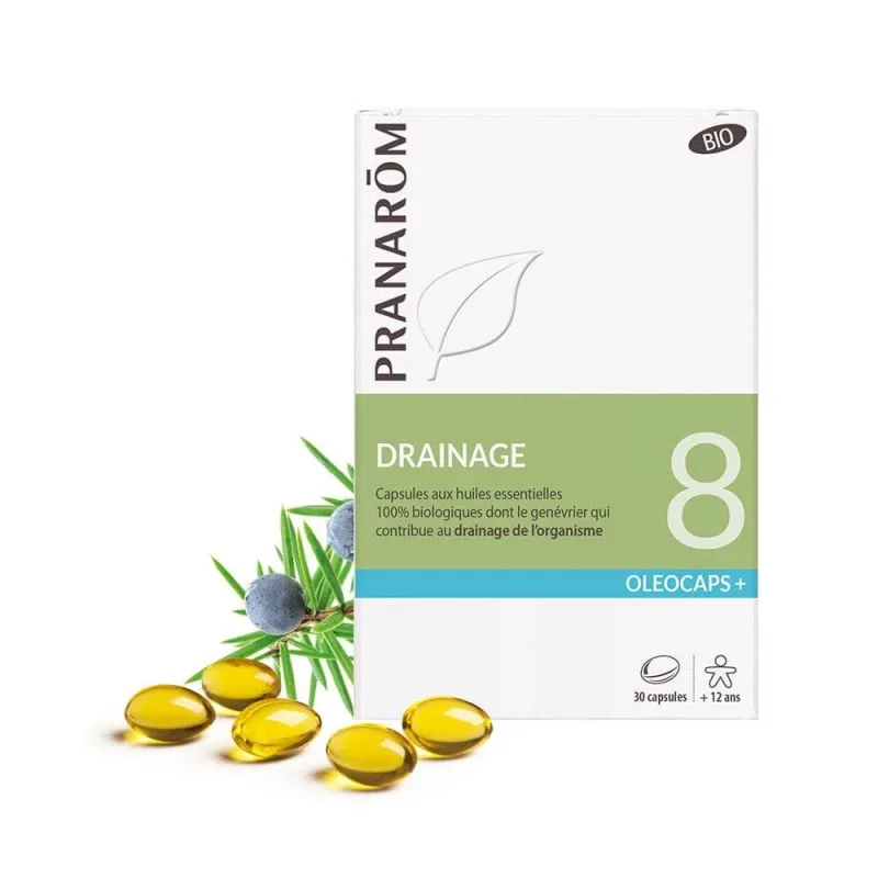 Pranarôm Oléocaps N°8 Bio Drainage 30 Oleocaps+ Capsule — preț și oferte