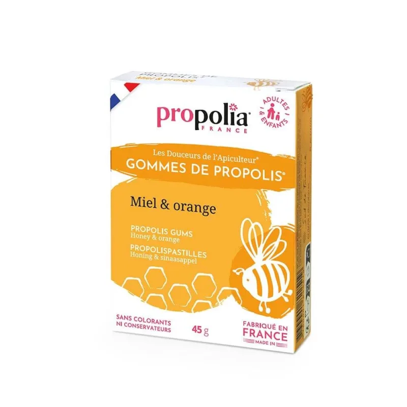 Gumă Propolia cu miere de portocale și propolis 45g — preț și oferte