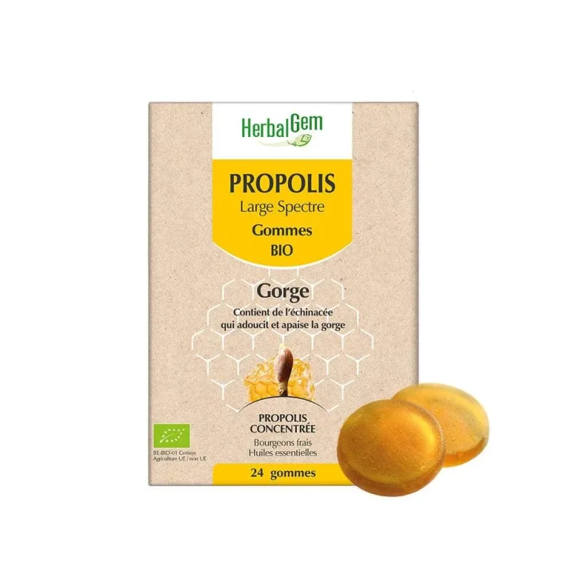 Herbalgem Propolis gume organice cu spectru larg x24 — preț și oferte