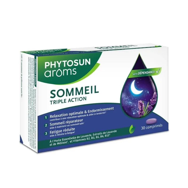 Phytosun Aroms Triple-action somn cu uleiuri esențiale 30 comprimate — preț și oferte