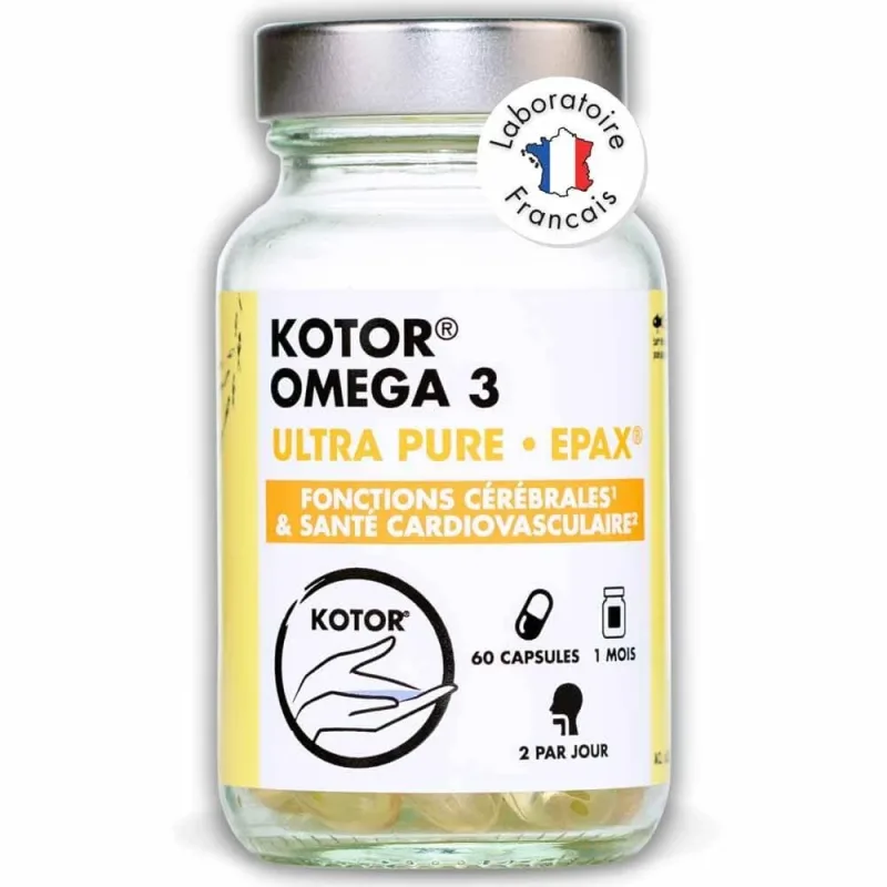 Kotor Pharma Omega 3 Epax Funcția creierului și sănătatea cardiovasculară 60 capsule — preț și oferte