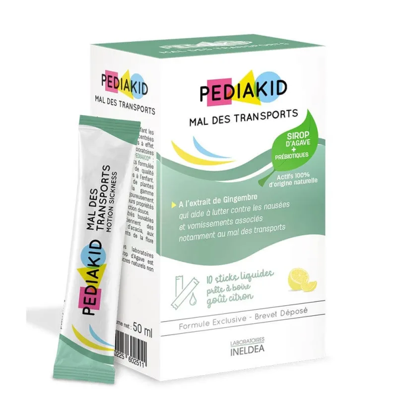Pediakid Sirop pentru boli de transport 10 sticksuri 125 ml — preț și oferte
