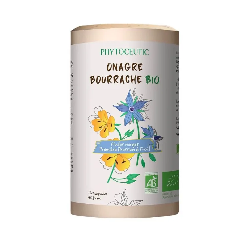 Phytoceutic Organic Evening Primrose/Borage Oil Duo 120 Capsule — preț și oferte