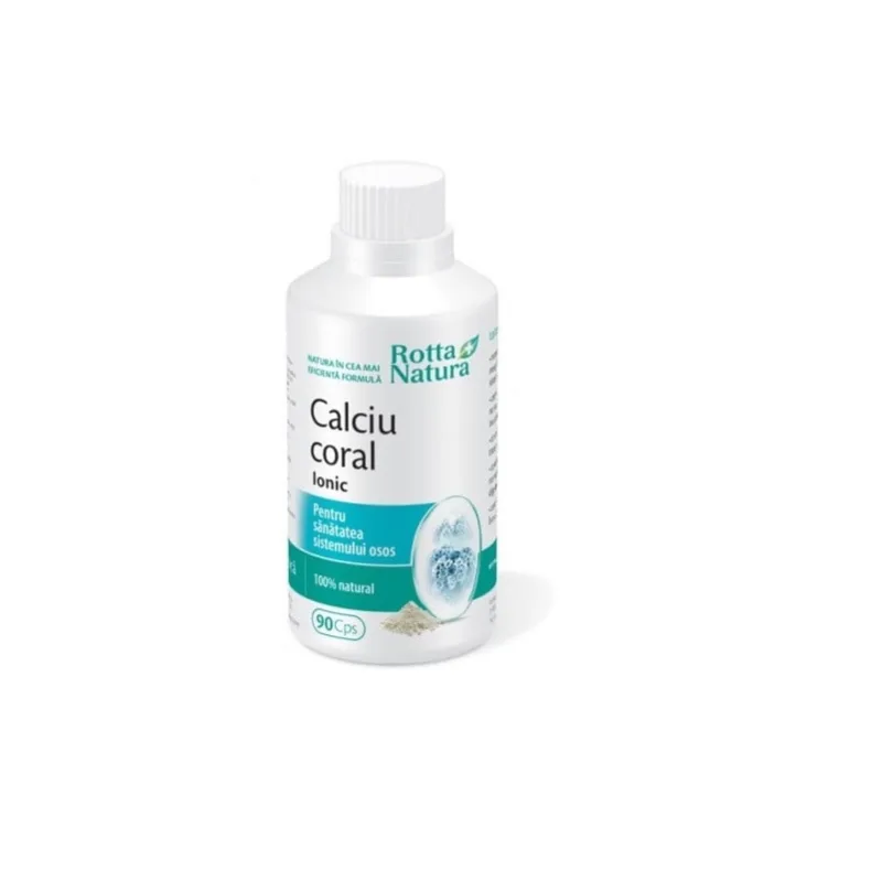 Calciu coral ionic, 90 capsule, Rotta Natura — preț și oferte