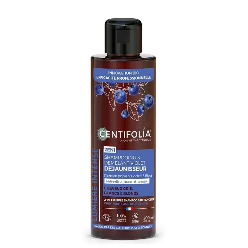 Centifolia Organic Violet Dejaunizing Shampoo Păr gri, alb și blond organic 200 ml — preț și oferte