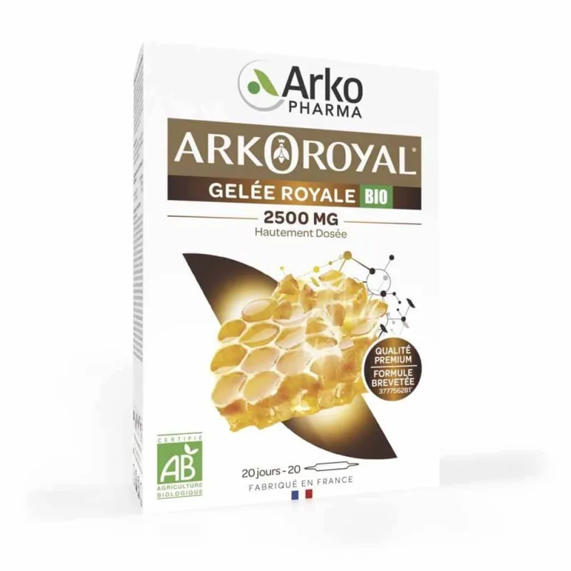 Arkopharma Arkoroyal Royal Jelly 2500mg 20 unidose — preț și oferte