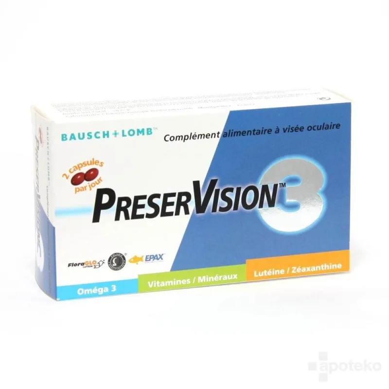 Bausch&Lomb Preservision Supliment dietetic pentru ochi 60 capsule — preț și oferte