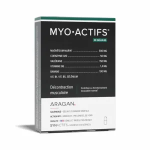 Aragan Synactifs Relaxare musculară mioactivă 30 capsule