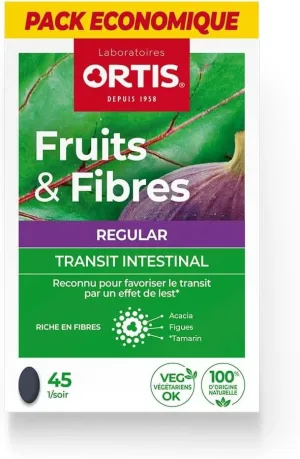 Ortis Fruits & Fibres Regular, 45 comprimate