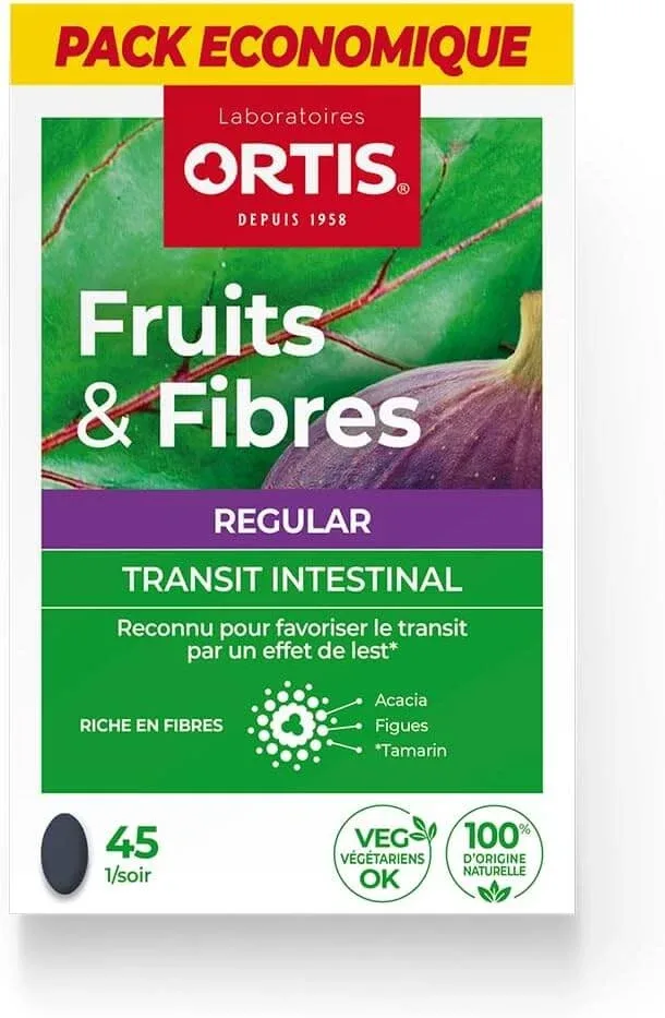 Ortis Fruits & Fibres Regular, 45 comprimate — preț și oferte