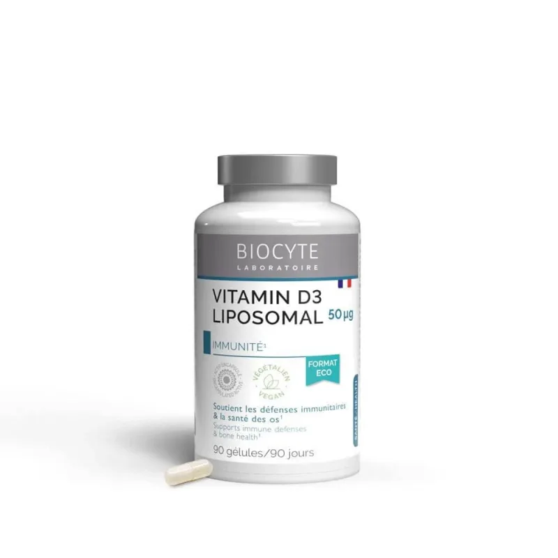 Biocyte Vitamine D3 Lipozomale 90 Gélules — preț și oferte