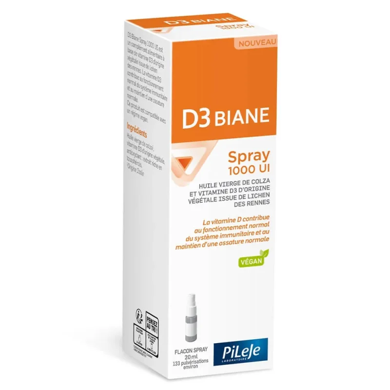 Pileje D3 Biane D3 BIANE Spray sublingual 1000 UI 20ml — preț și oferte