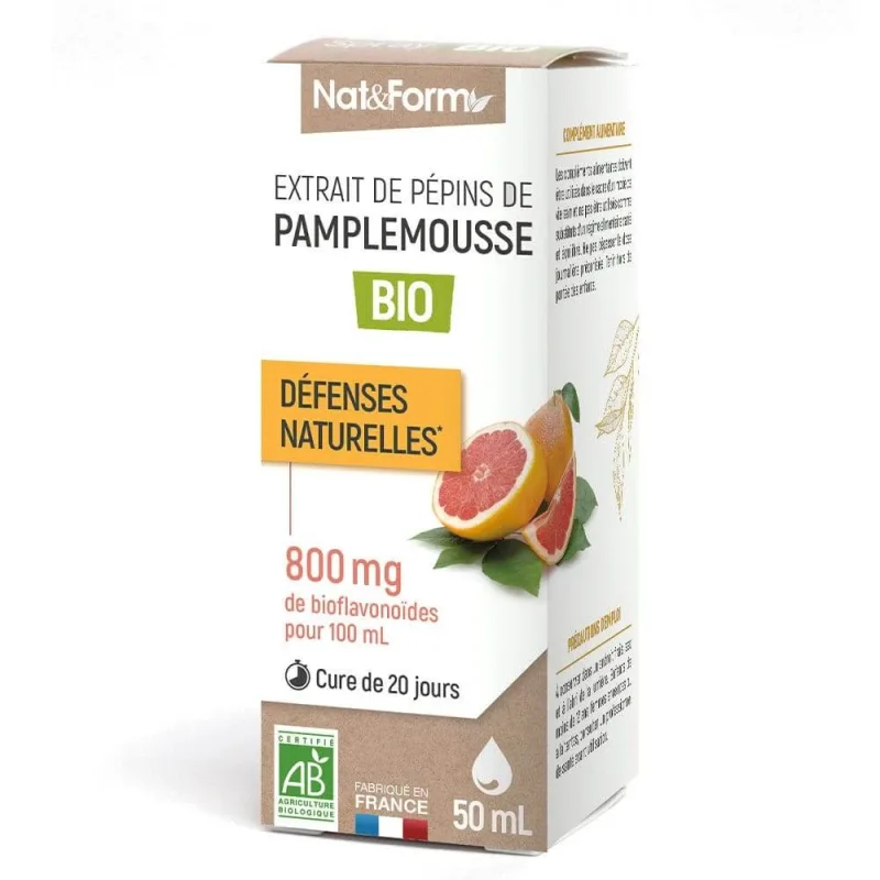 Nat&Form Organic Grapefruit Seed Extract Natural Defence 50ml — preț și oferte