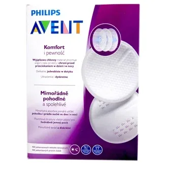 Tampoane de unica folosinta pentru sani SCF254/13, 100 bucati PHILIPS AVENT — preț și oferte