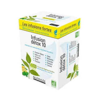 Nutrigée Infusion Detox 10 Bio 30 pliculețe Ficat și intestin
