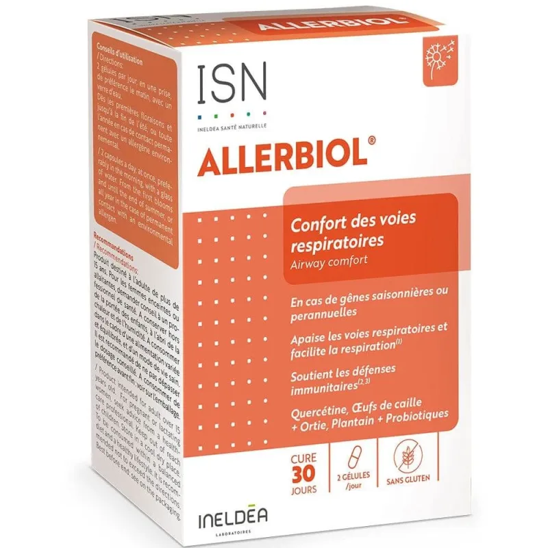 Ineldea Santé Naturelle Allerbiol® Confort pentru respirație 60 capsule Lab. Ineldea — preț și oferte