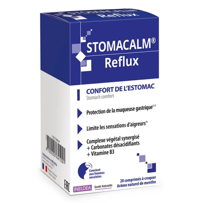 Ineldea Santé Naturelle Stomacalm® Stomach Reflux Comfort 20 comprimate Lab. Ineldea — preț și oferte
