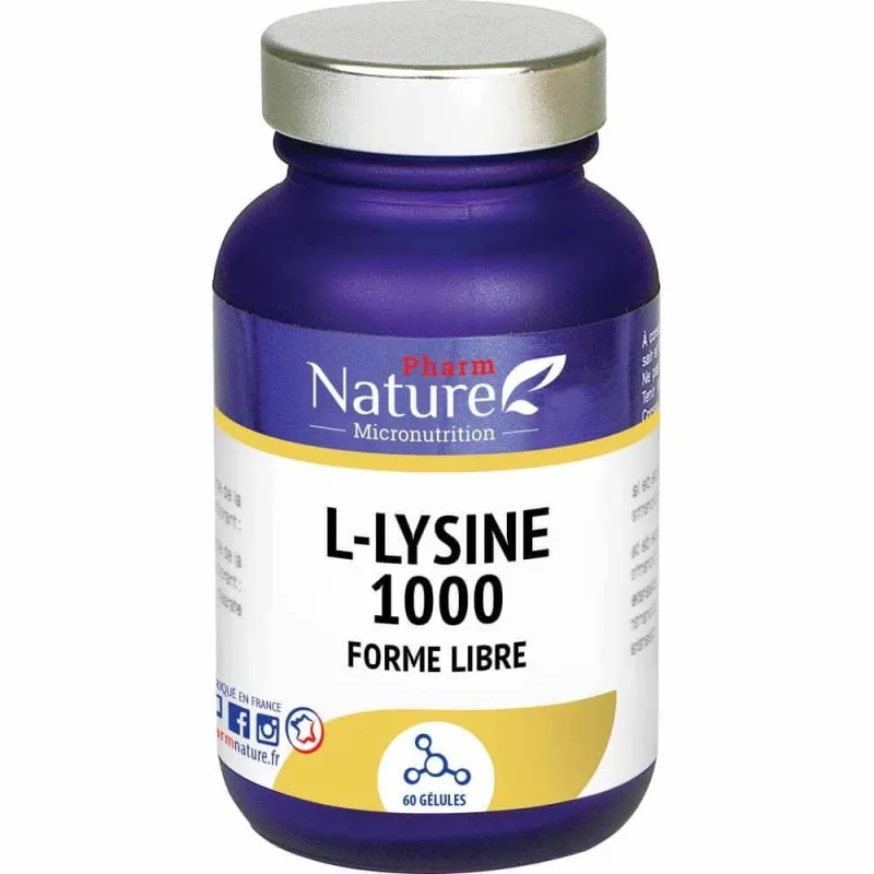 Pharm Nature Micronutriție L-lizină 1000 60 capsule — preț și oferte