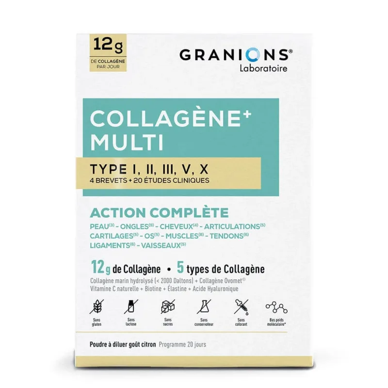 Granions Collagena Multi tip I-II-III-V-X 275g — preț și oferte