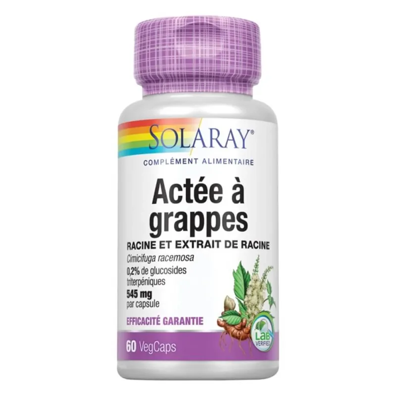 Solaray Cohosh Cimicifuga Racemosa standardizat 545 mg x60 capsule vegetariene — preț și oferte