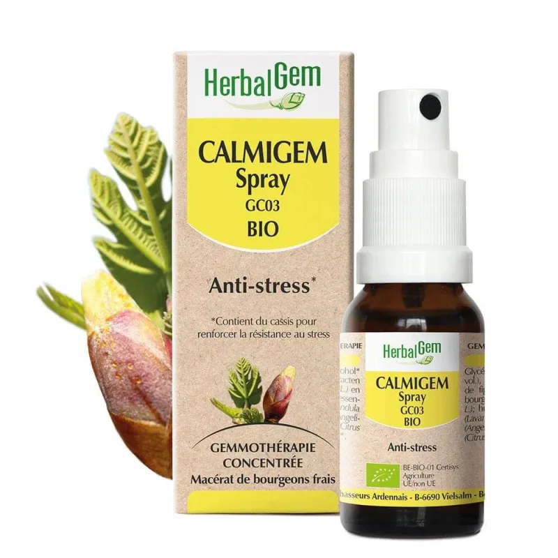 Herbalgem Gemmotherapy Complexes Calmigem Bio Anti-Stress Spray 15ml — preț și oferte