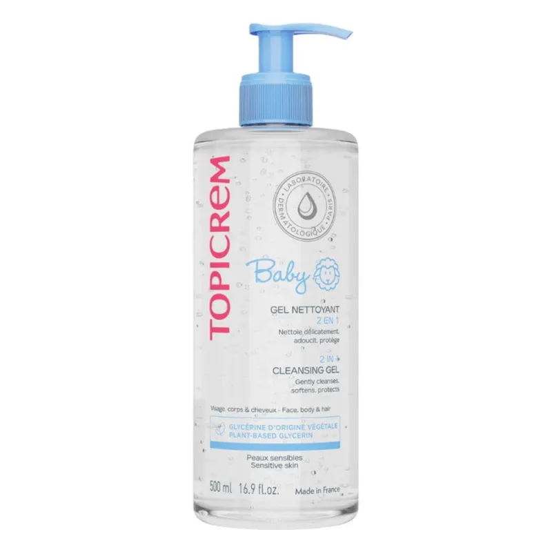 Topicrem Baby Gel Lavant Doux Visage, corps & cheveux 500ml — preț și oferte