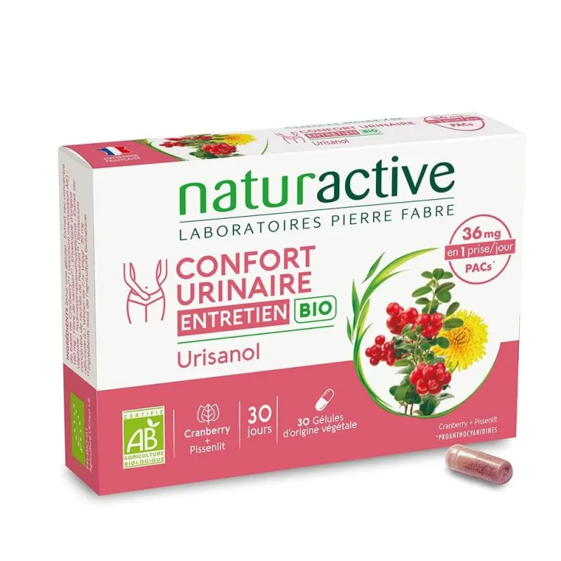 Naturactive Urisanol întreținere confort urinar bio 30 capsule — preț și oferte