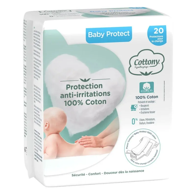 Cottony Baby bumbac scutec proteja x20 — preț și oferte