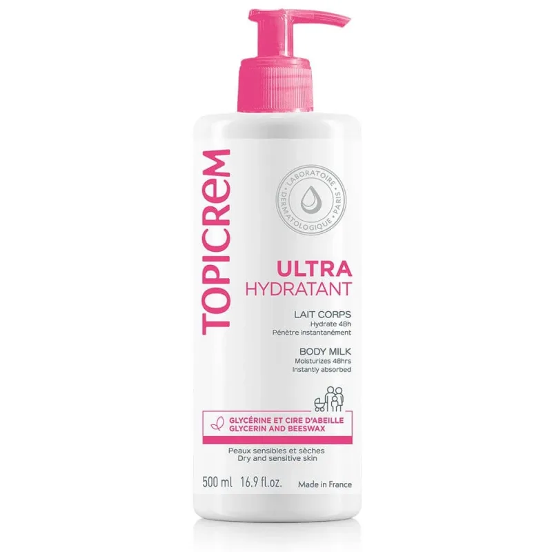 Topicrem Ultra-Hydratant Lapte de corp ultrahidratant pentru piele sensibilă și uscată Peaux Sensibles Et Seches 500ml — preț și oferte