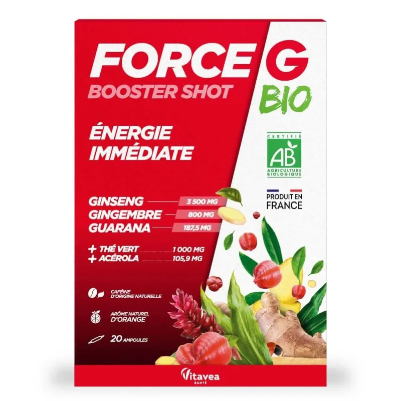 Vitavea Santé Force G Organic Boost Instant Energy 20 bulbi — preț și oferte