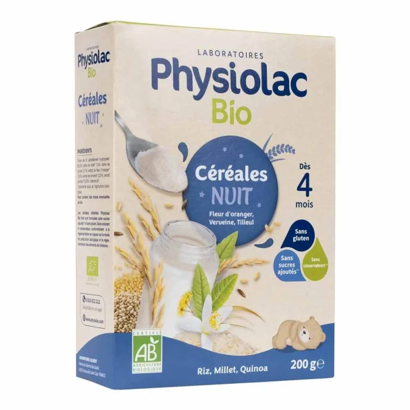 Physiolac Cereal Night De la 4 luni 200g — preț și oferte