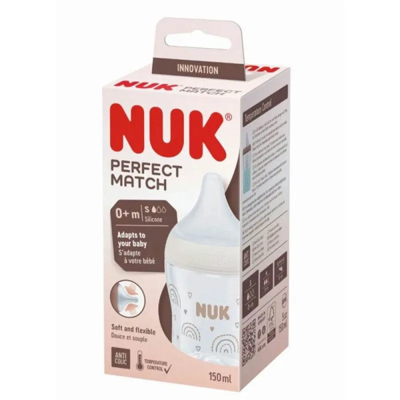 Nuk Perfect Match Sticlă din naștere 150 ml — preț și oferte