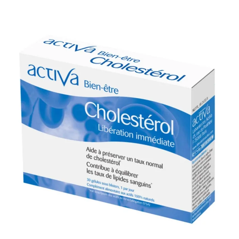 Activa Wellness Cholesterol Libération immédiate 30 Capsule — preț și oferte
