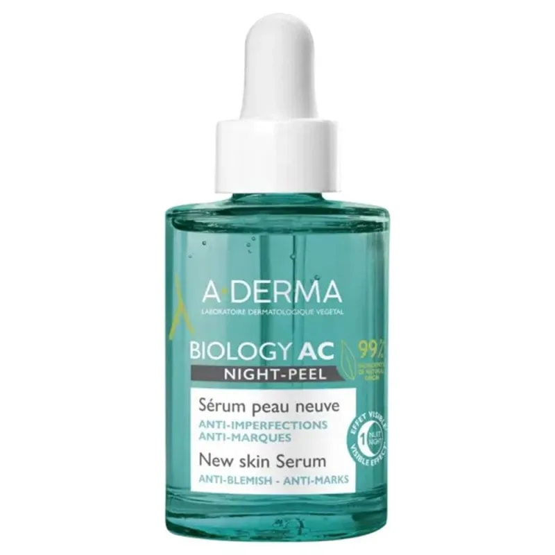 A-Derma Biology AC Skin Renewing Serum for Night Peel 30ml — preț și oferte