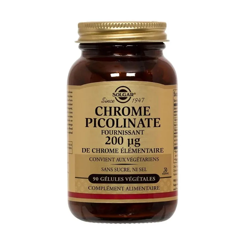 Solgar Chromium Picolinate 200 microg 90 gels Maintien Glycémie 90 gélules végétales — preț și oferte