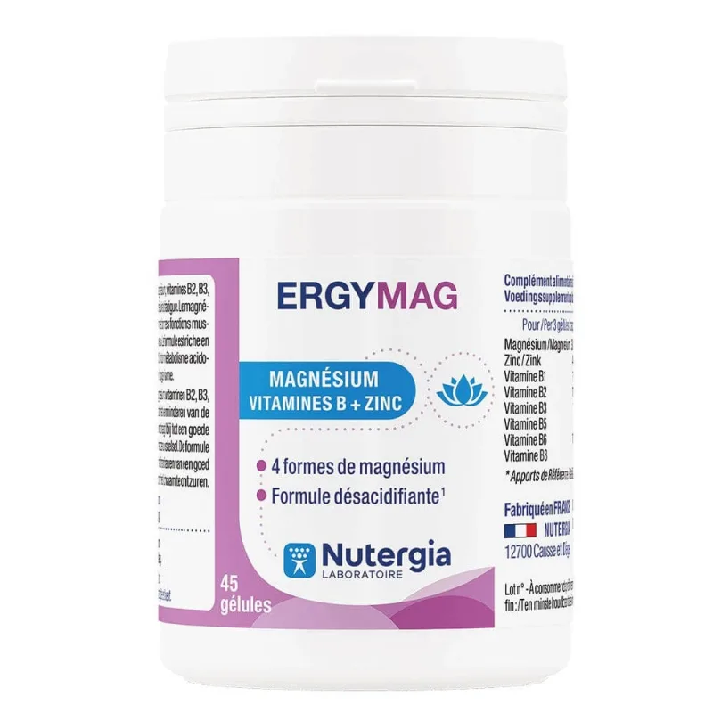 Nutergia Ergymag Magneziu B Vitamine + Zinc 45 Capsule — preț și oferte
