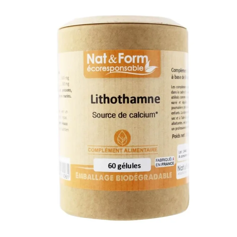Nat&Form Lithothamnion 60 gelule ecoresponsabile — preț și oferte