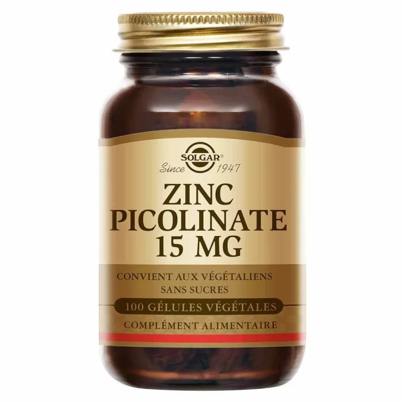 Solgar Zinc Picolinat 15mg Apărarea imunitară 100 Comprimat — preț și oferte