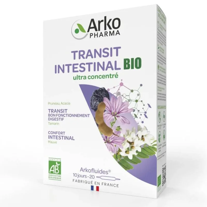 Arkopharma Arkofluids Organic Intestinal Transit 20 bulbi — preț și oferte