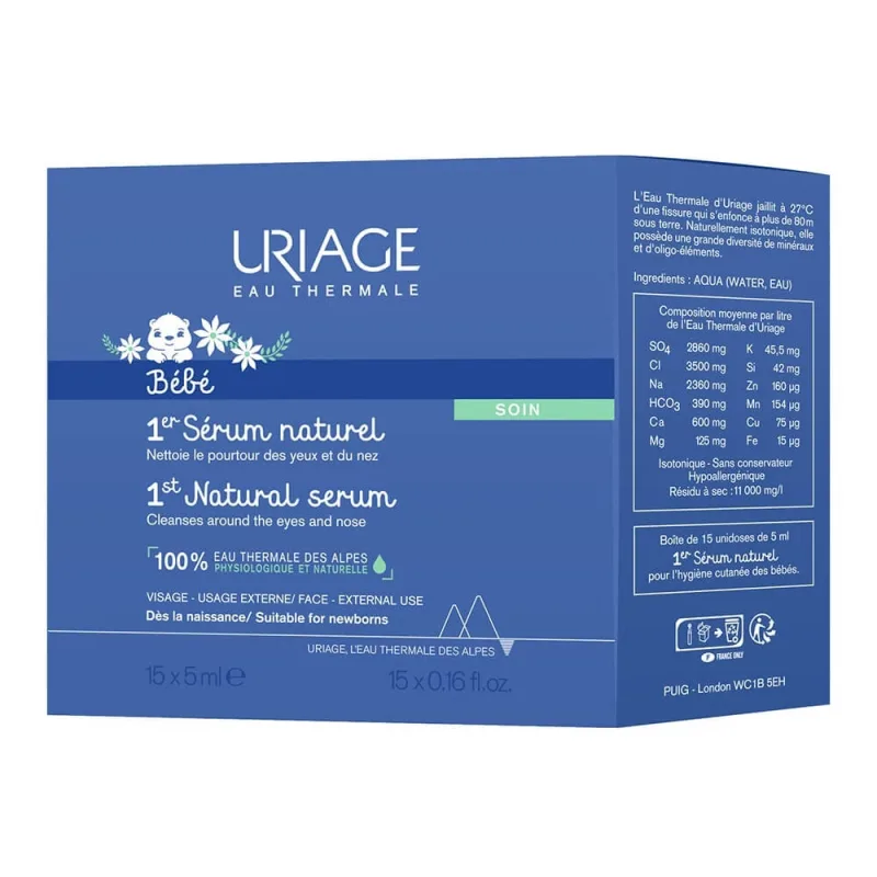 Uriage Baby 1st Ser fiziologic natural nas și ochi X18 Bebe 75ml — preț și oferte