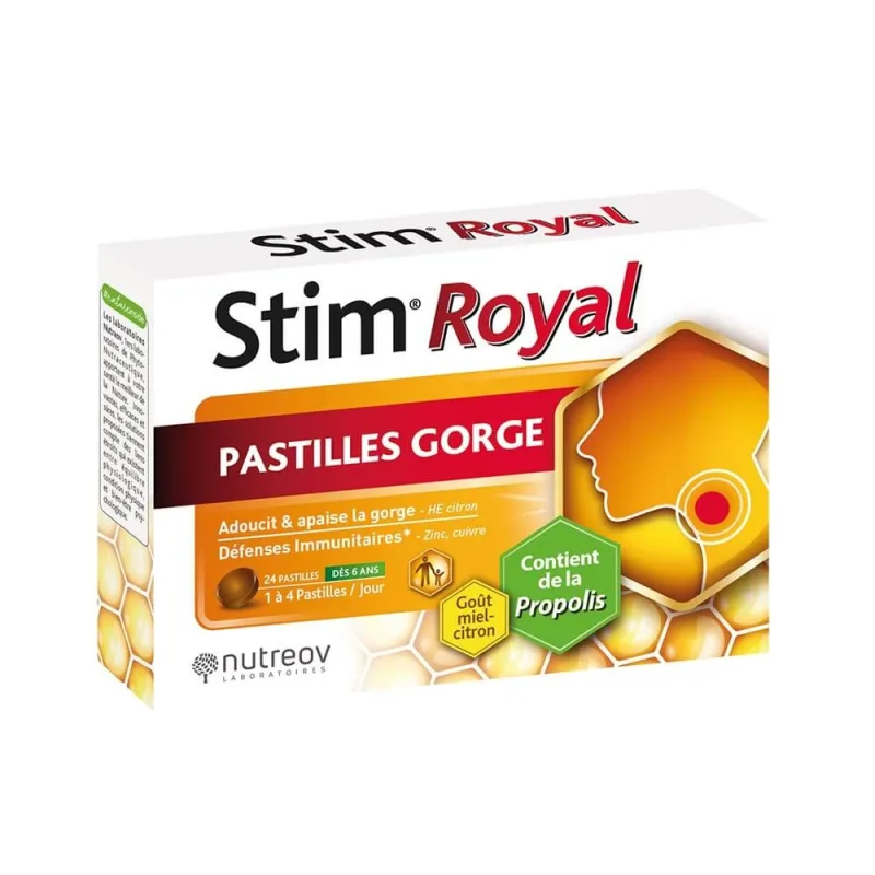 Nutreov Stim Royal Throat Lozenges x24 — preț și oferte