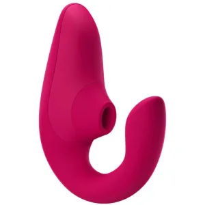 Womanizer Stimulator cu aer pulsat și amestecat Point-G Fushia