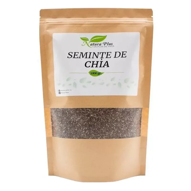 Seminte de chia, 1000 g, Natura Plus — preț și oferte