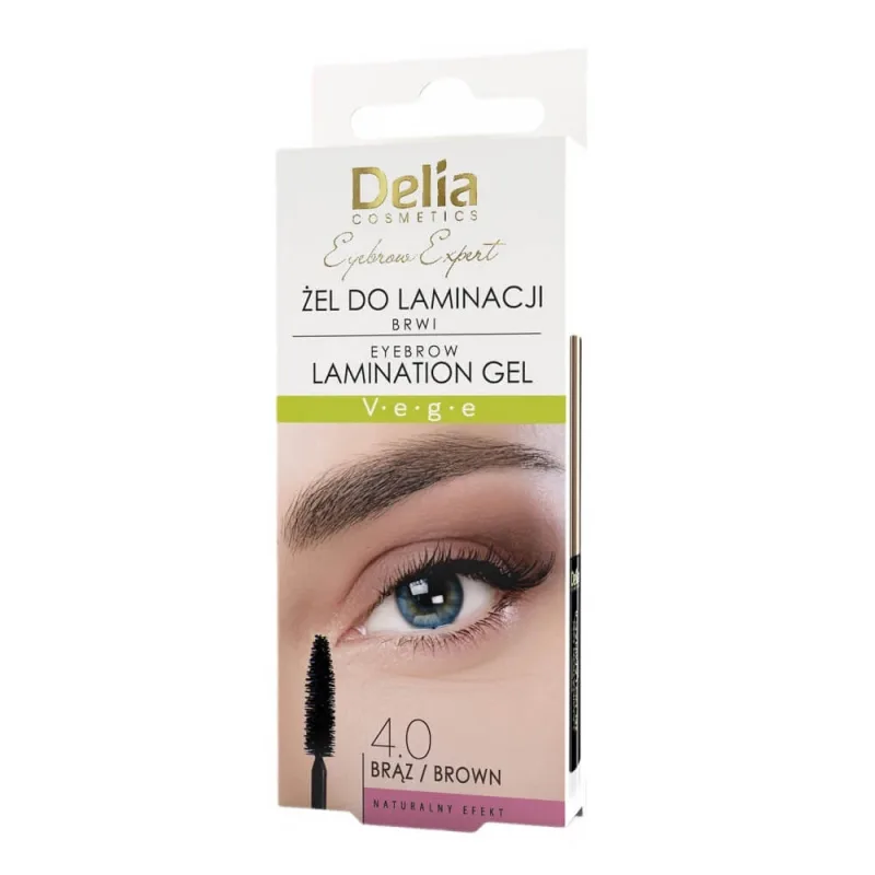 Delia Eyebrow Expert Gel de laminare a sprâncenelor maro, 4 ml Delia Cosmetics — preț și oferte