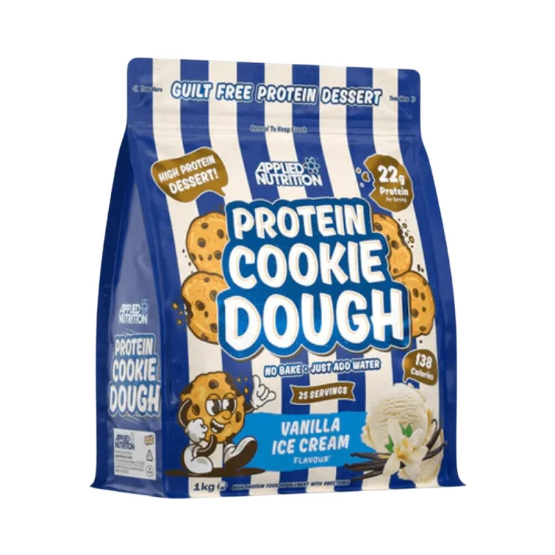 Aluat pentru fursecuri proteice Protein Cookie Dough, Vanilla Ice Cream, 1000 g, Applied Nutrition — preț și oferte