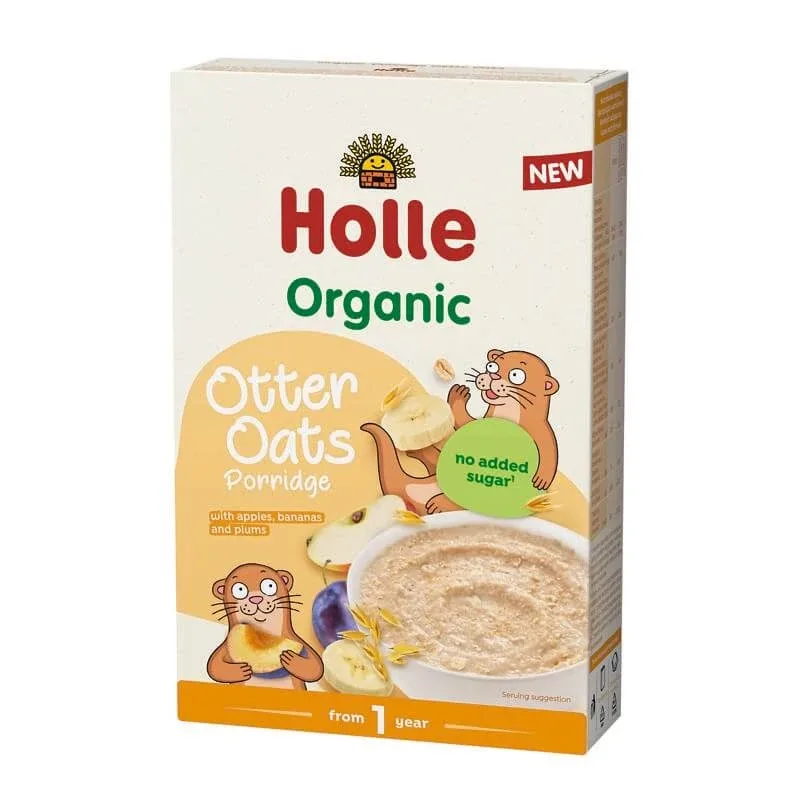 Cereale Bio  cu banane, prune si mere Otter Oats, 200 g, Holle Holle Baby — preț și oferte