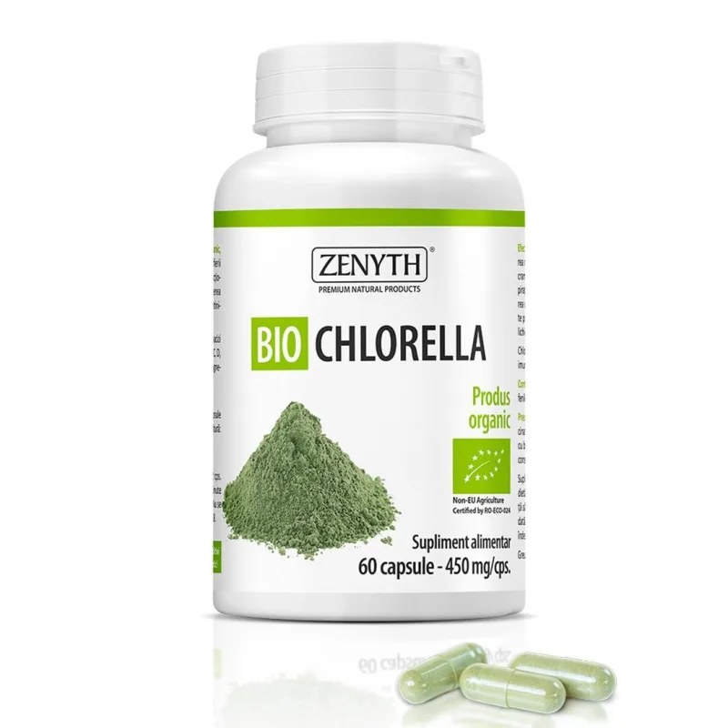 Bio Chlorella 450 mg,  60 capsule, Zenyth — preț și oferte