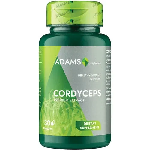 Cordyceps, 300 mg, 30 capsule, Adams — preț și oferte