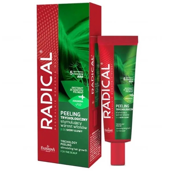 Farmona Radical, Exfoliant trichologic pentru stimularea creșterii părului, scalp, 75 ml Ambalaj deteriorat — preț și oferte